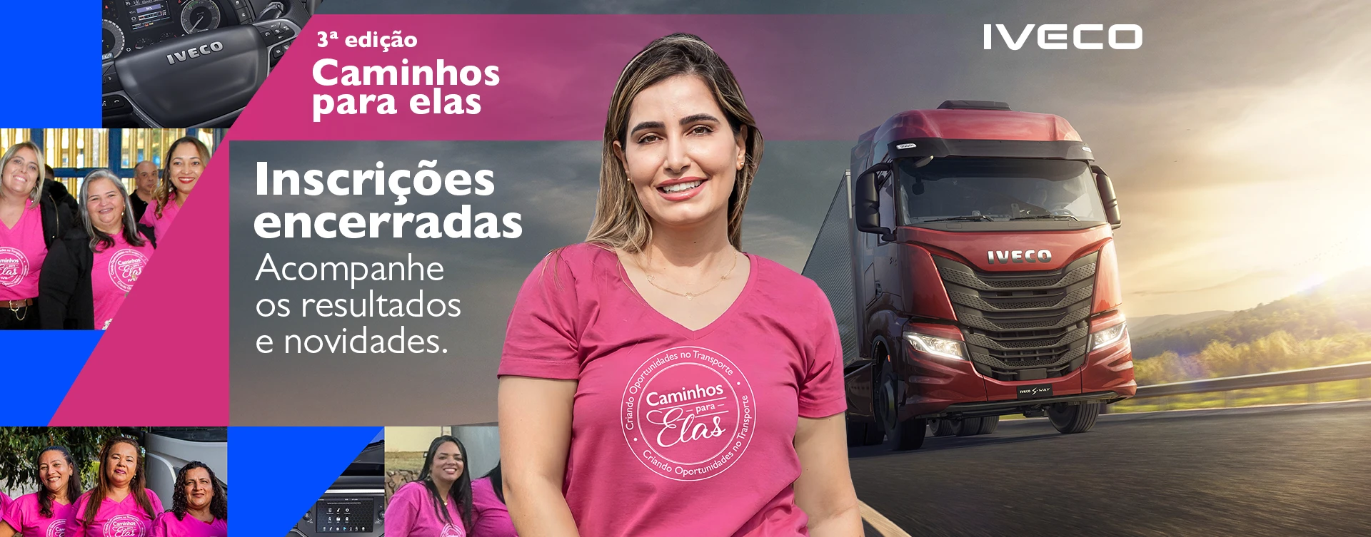 Em parceria com o SEST SENAT, a iveco oferece um curso profissionalizante para mulheres que possuem CNH C,D ou E!